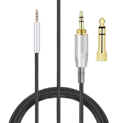 Cable de extensión trenzado de nailon de repuesto OFC de 6,35mm para auriculares Takstar Pro82 Pro 82