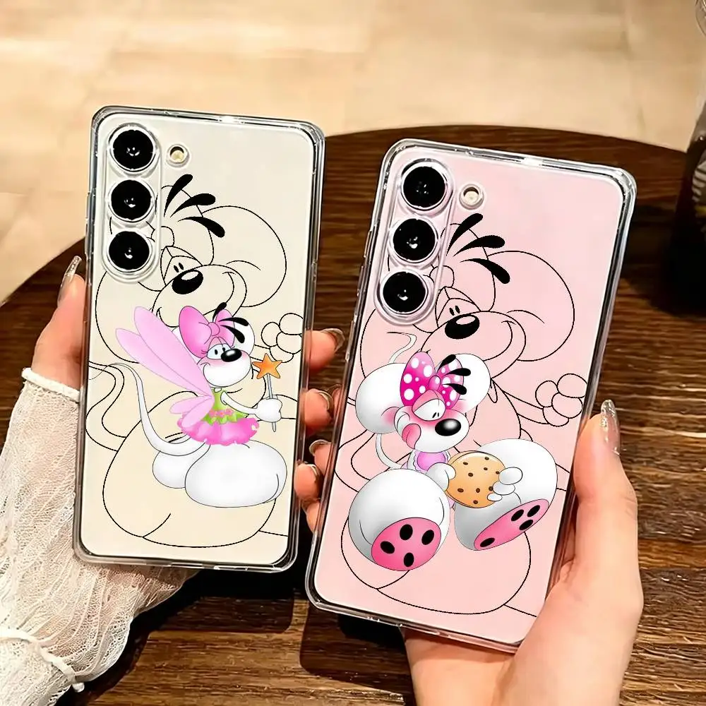 Cartoon Diddls Mouses Clear Hard Phone Case For Samsung Galaxy A91,80,73,72 ,71,53,52,32,31,22,21s Transparent