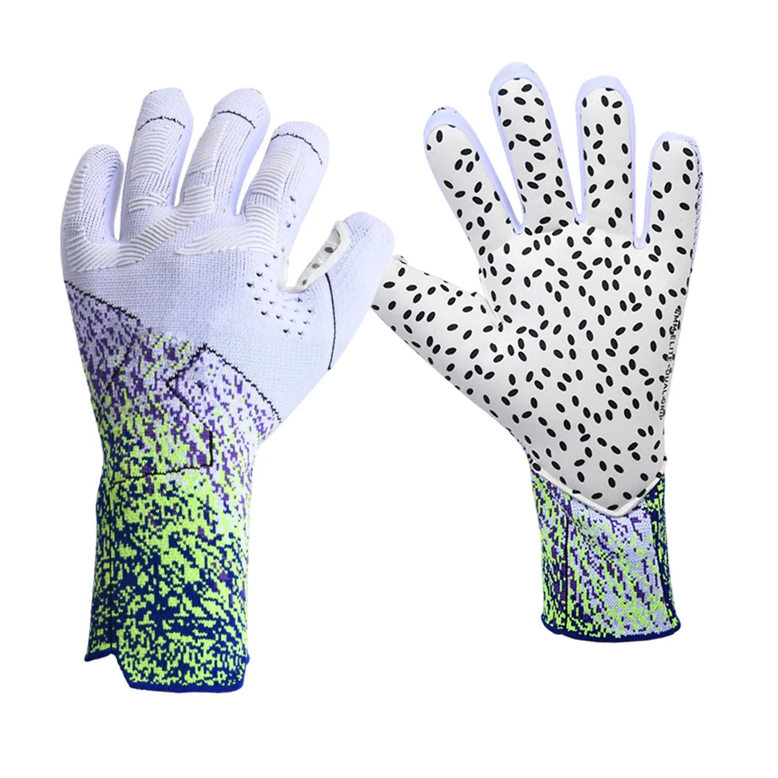 Adults Goalkeeper Gloves Football Gloves Professional Nonslip Polyester Anticollision Finger Protection Soccer Goalie Gloves