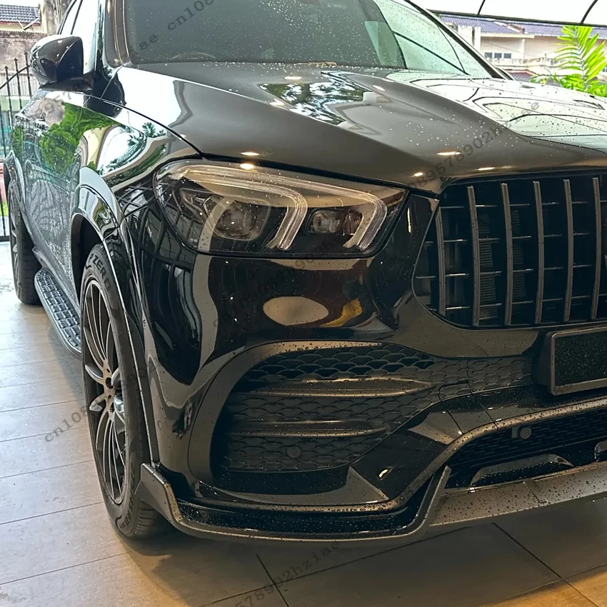 메르세데스 벤츠 GLE 클래스 W167 C167 GLE350 AMG 2019-2023 범퍼 립 프로텍터 로워 블레이드 스플리터 용 프론트 범퍼 립 스포일러 썸네일 3