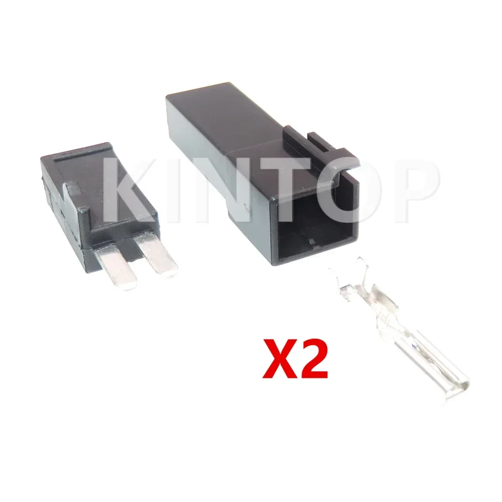1 Set 2 Pins Auto Docking Unsealed Connector AC Assembly HSR7021-2.3-11 HSR7021-2.3-21 6098-0060 Car Replacement Socket Parts - Detail 1