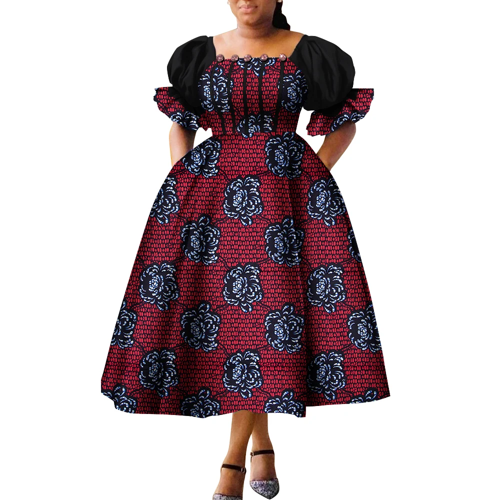 white christmas dresses African Print Infinity Multiway Maxi Dress main image 0