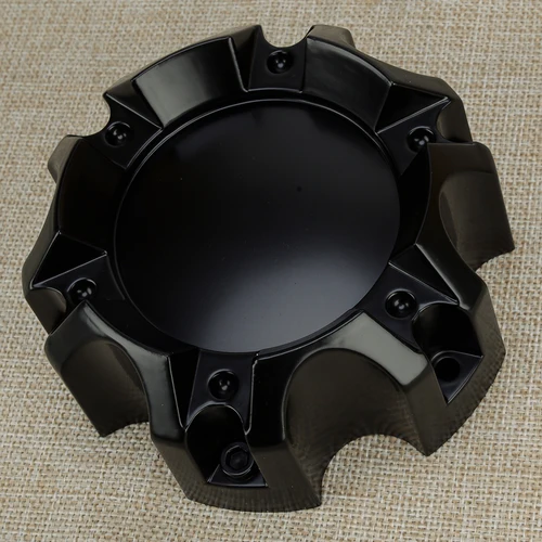 Imagen 2 del producto Tapas protectoras de llanta de coche, accesorios universales, ABS, negro mate, 4 piezas, 6 terminales