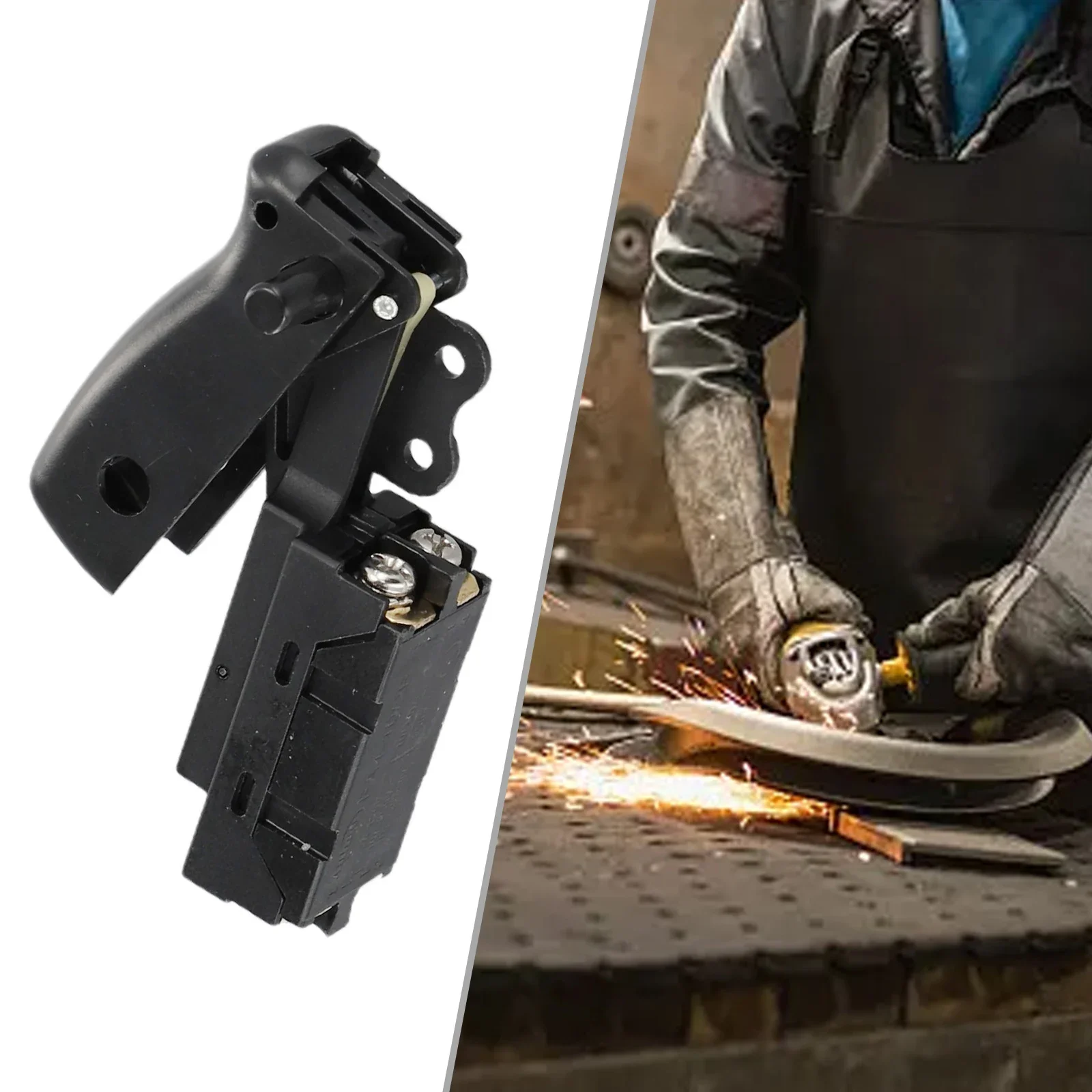 Replacement Part Push Button Switch Angle Grinder Polisher Accessories AC250V Easy To Assemble Easy To Operate