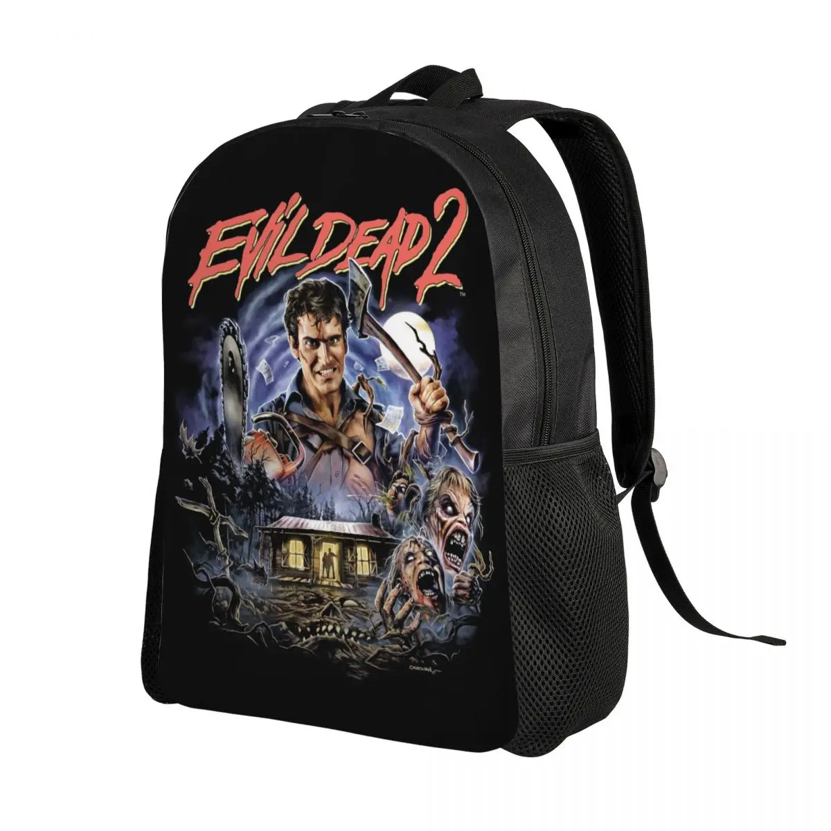 Custom Evil Dead Backpacks Women Men Casual Bookbag for College School Supernatural Horror Movie Bags