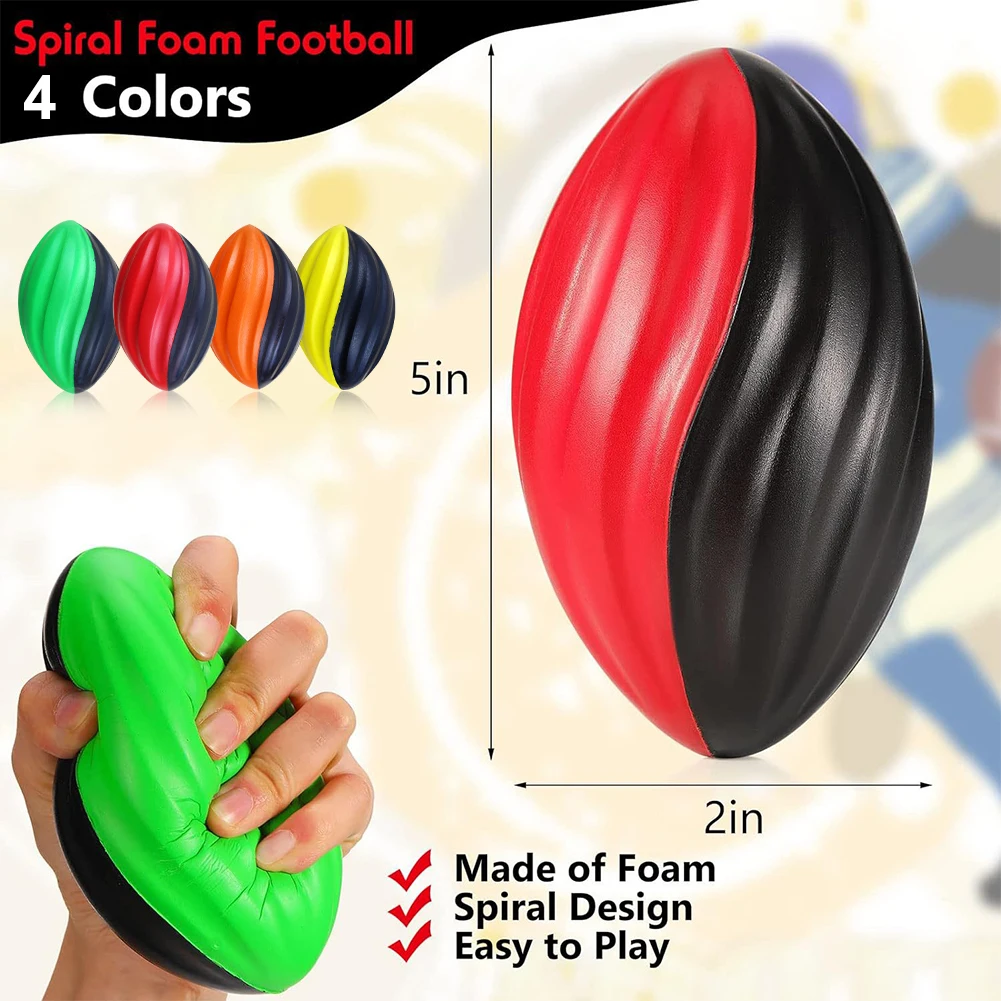 Bild 7: Trainings-Rugbyball, langsam zurückfedernder Spiral-Rugbyball, Wurf- und Kicksport-Übungsball für den Innen- oder Außenbereich, für das Training für Teamaktivitäten