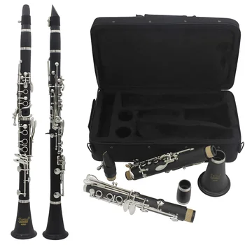IRIN Clarinet Bb Clarinet 17 Keys 6 Rings Bakelite Blackwinds Professional Woodwind Musical Instruments With Accessory Bag