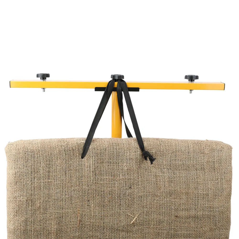 Soporte para objetivo de tiro con arco triangular retráctil de hierro - imagen 2