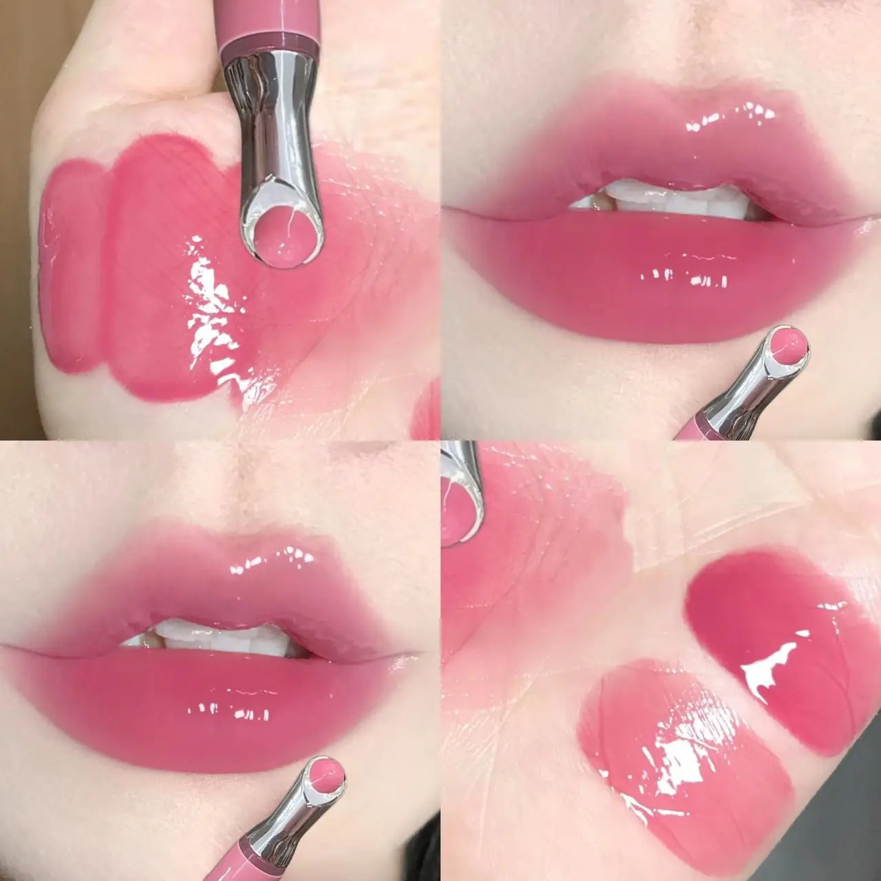 Mirror Glossy Lip Gloss Sheer Plumping Lip Serum High Shine Glassy Lip Gloss Moisturizing Non Sticky Lip Plumper Hydrating Women