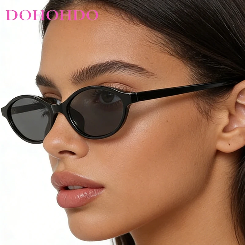 

Trendy Personlity Small Frame Oval Women Sunglasses Luxury Men Sun Glasses Travel Drive Retro Shades Eyeglasses UV400 Lentes