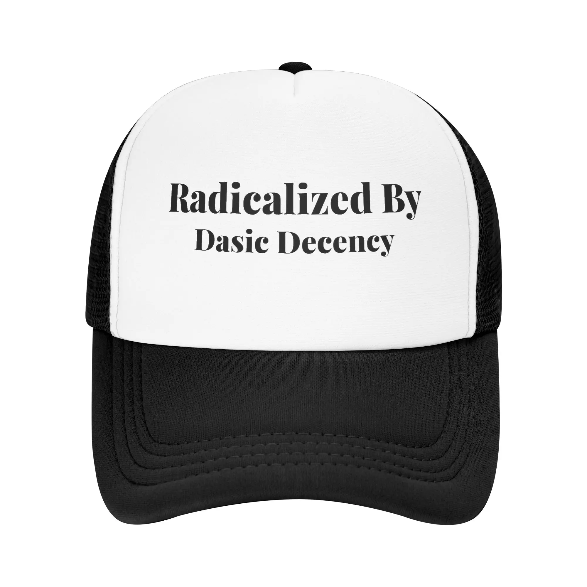 Radicalized by Basic Decency Justice Movement Mesh Baseball Caps Trucker Cap  Dad Hat Adjustable Snapback Caps Fishing Hat