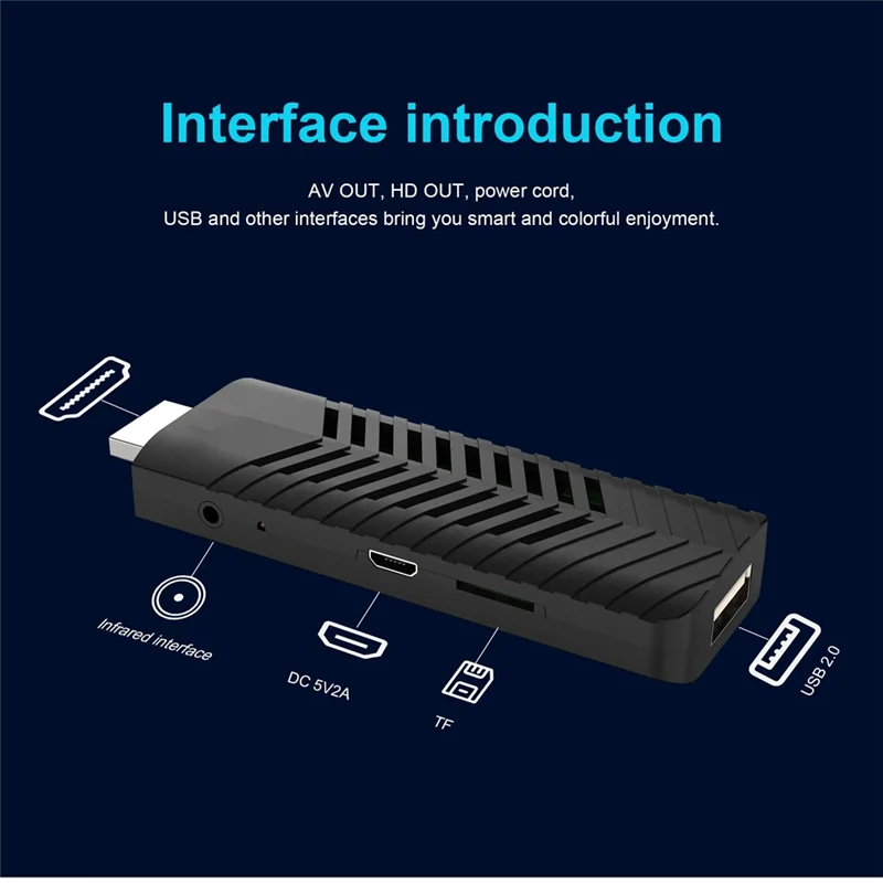 A73E-For Andriod TV Stick 2.4G Wi-Fi TV Box For Google For Andriod With 1G RAM 8G ROM