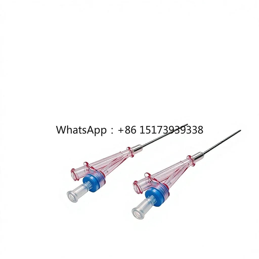 Y-type Capillary Guide for Central Venous Stainless Steel Transparent/Blue/Pink