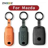 Leather Car Remote Key Case Cover Shell For Mazda 2 3 5 6 BL BM GJ Atenza Axela Demio CX-3 CX3 CX-5 CX5 CX7 CX-9 CX8