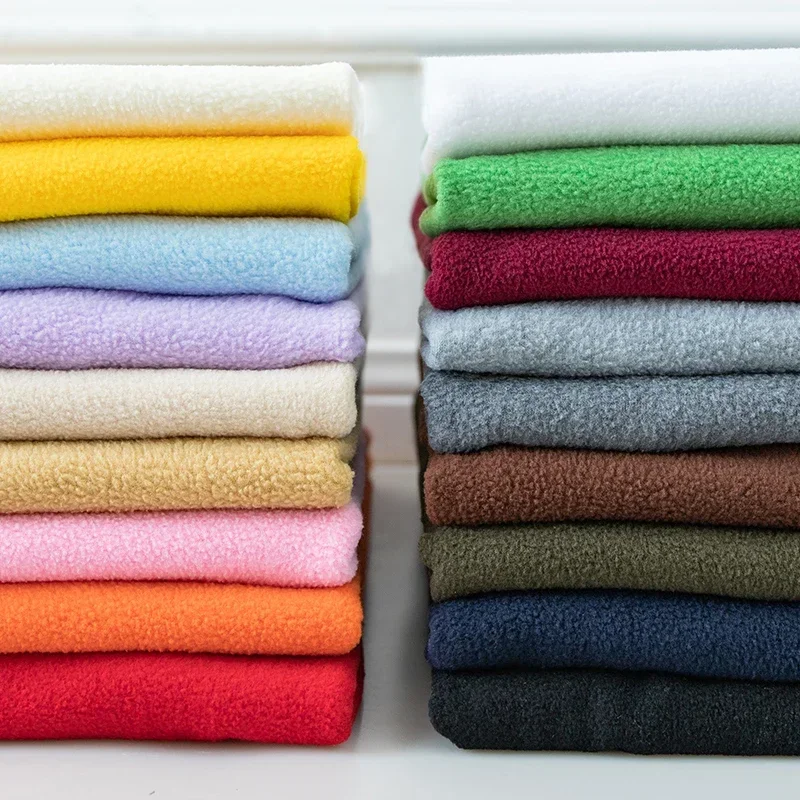 Thickened Fleece Fabric Autumn Winter Coat Warm Clothing Shoes Hats Dolls Diy Sewing Wholesale Material Cloth by the Meter Soft