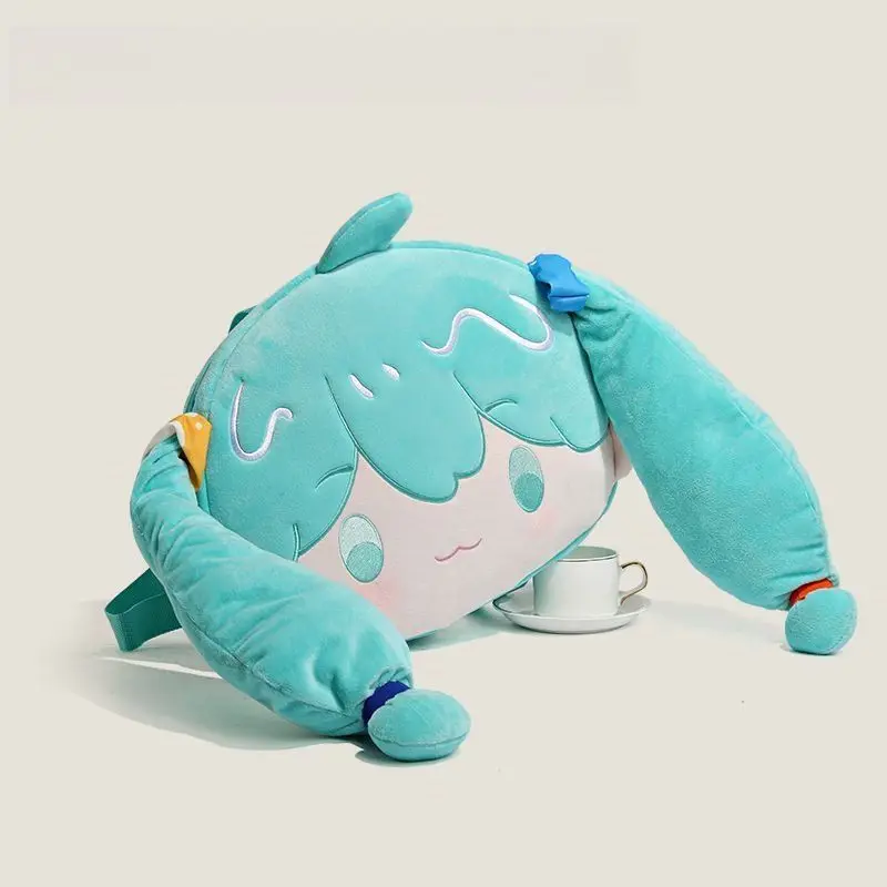 Grenzüberschreitendes neues Produkt mit hohem Nennwert Hatsune Miku Japanischer süßer Rucksack Anime Vielseitige Hatsune Miku Doll Fufu Bag