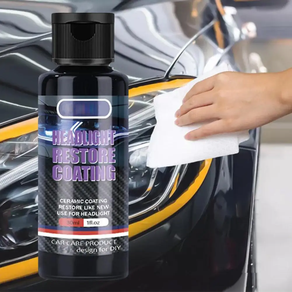 Car Headlight Repair Liquid Universal Heat Resistant Protective Scratc Long Renovation Repair Lasting Repair Agent Polishin T2O9