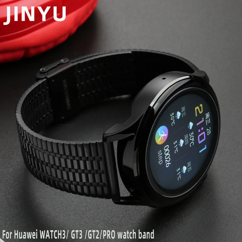 

18mm 20mm 22mm Watchband Stainless Steel Watch Strap Bracelet Quick Release Spring Bar wristband for Samsung Huawei WATCH GT3