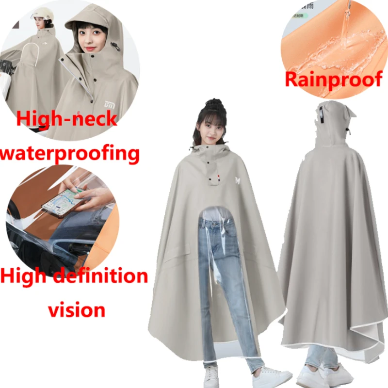 

Новый утолщенный мотоциклетный плащ для взрослых, дождевик для электромобиля для мужчин и женщин, прочный водонепроницаемый снаряжение для верховой езды, специальный плащ