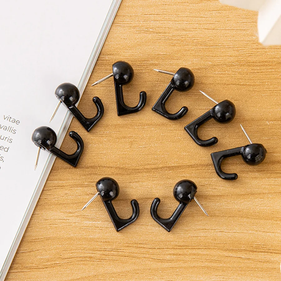 30pcs hook pins, Photo Postcard Decoration Transparent Tacks for Photo Wall, Bulletin Board, Home Wall, Home Office School