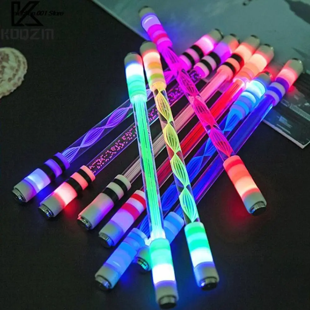 

Aggravated Spin Toy Creative Pocket Led Flash Spinning Pen Rotating Pen LED Luminous Rolling Special Pen Spinning Pen