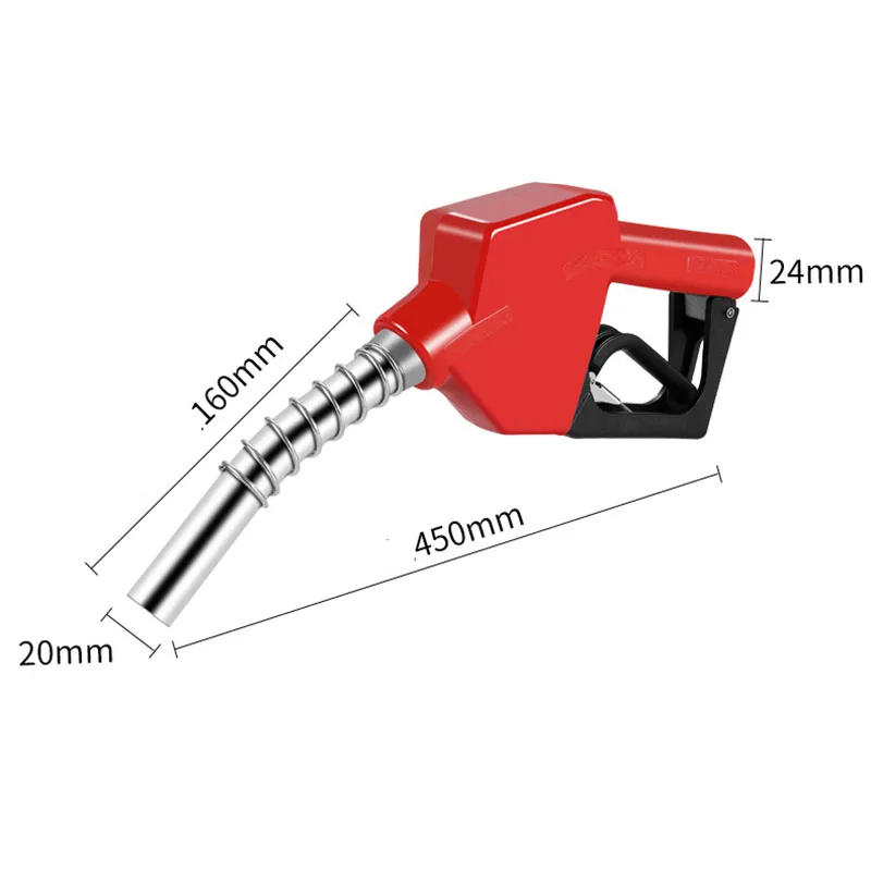 Pistool tanken machine automatische uitschakeling brandstof benzine/benzine/diesel tanken pistool aluminium tanken mondstuk groothandel