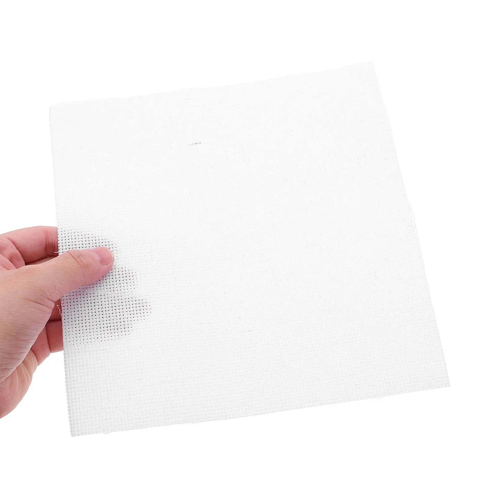 

15Pcs White Embroidery Fabric Linen Small Square Mesh Cross Stitch Fabric DIY Needlework Cloth for Handcraft Sewing Embroidery