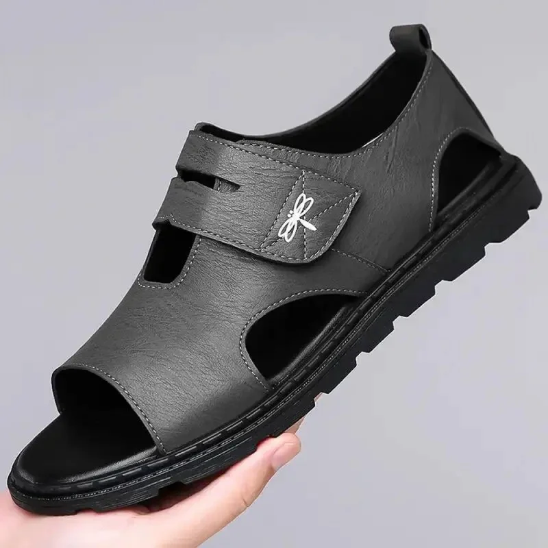 Men Shoes Breathable Mesh Sandals Soft Cushioned Sole Durable Non-Slip Outdoor Beach Walking Lightweight Summer Footwear Zapatos