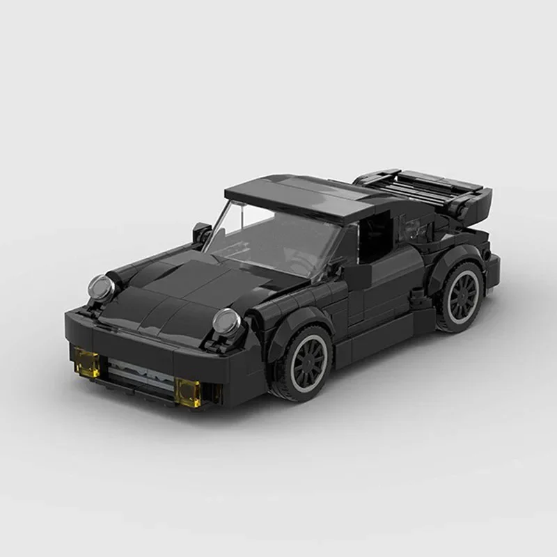 Moc compatible car model 911Turbo sports car technology modular building block gift Christmas children's toy DIY set assembly