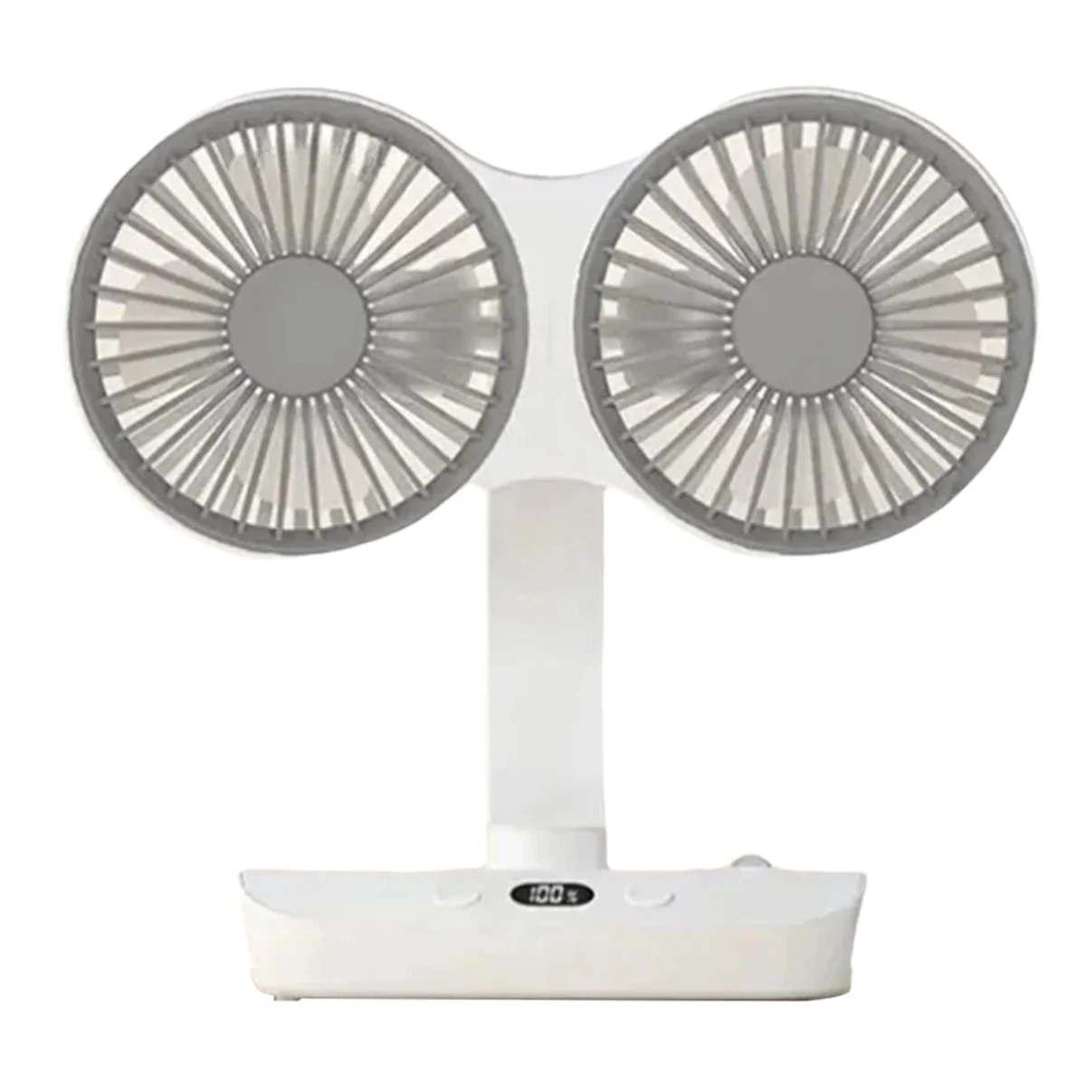 Desktop Double- Fan, Desktop Fan, Oscillating Fan, Low-Noise Double- Fan, High-Wind Power Electric Fan