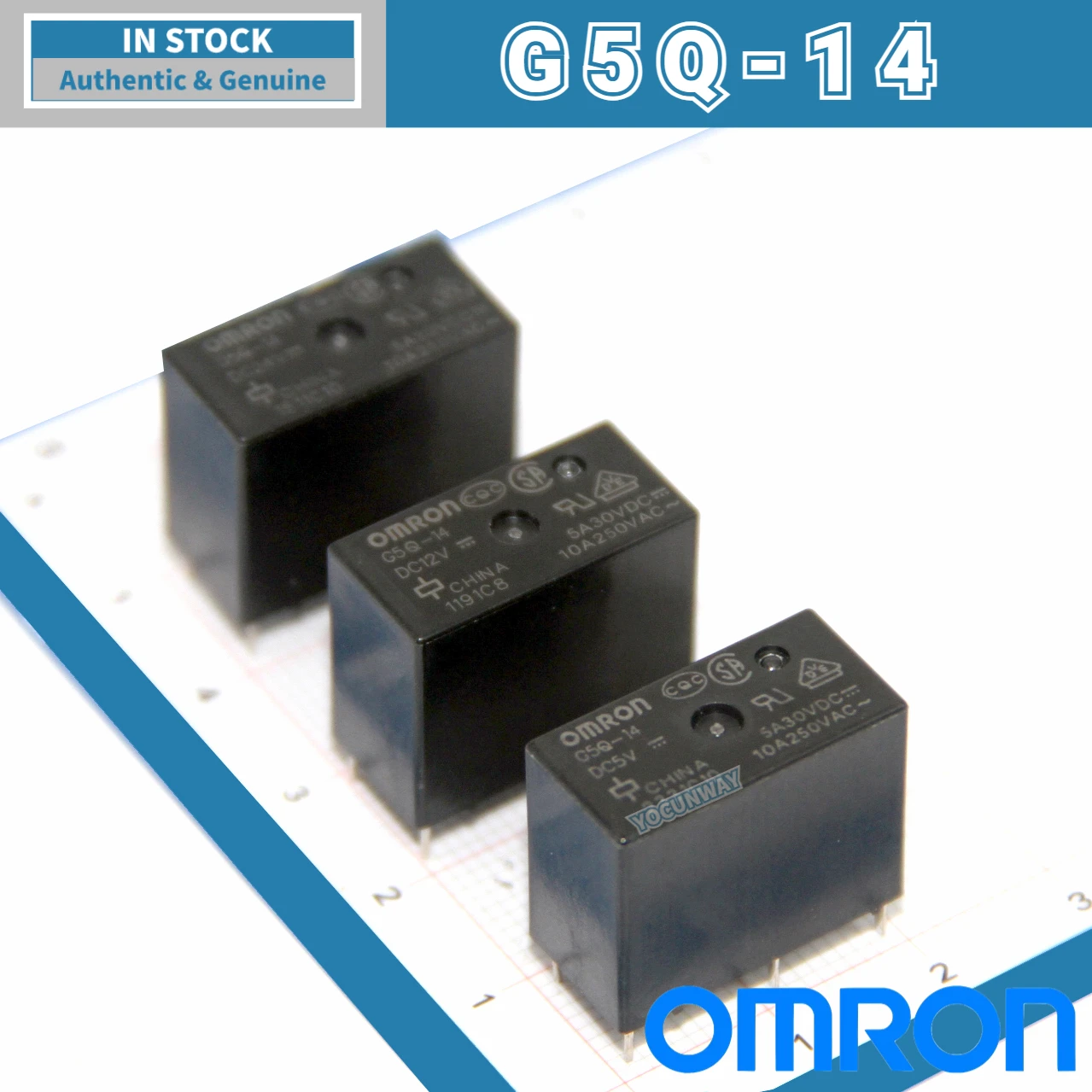 New Authentic Original OMRON PCB Power Relay G5Q-1 14 1A 1A4-5VDC 12VDC 24VDC DC12 5 24V 5PIN 4pin 10A 5A