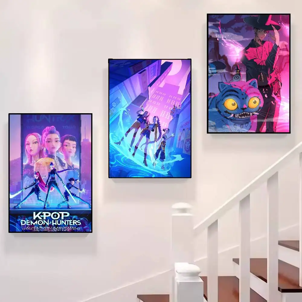 K-pop D-Demon Anime H-Hunterss Gift Frameless Poster Personalized Gift For Lovers Customizable Decorative Home Decor