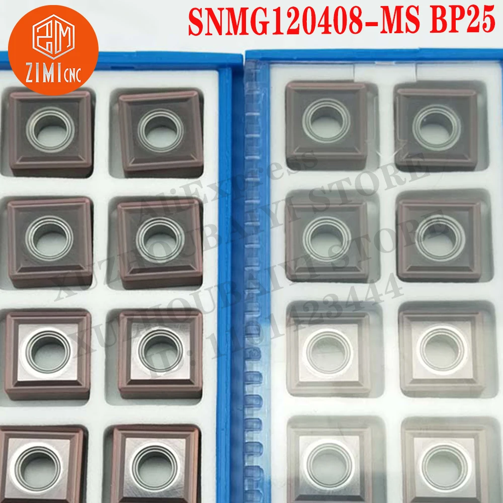 SNMG120408-MS BP25 SNMG 120408 MS External Turning Tool CNC Lathe Cutter Tools mechanical cutting tool Turning Carbide Inserts