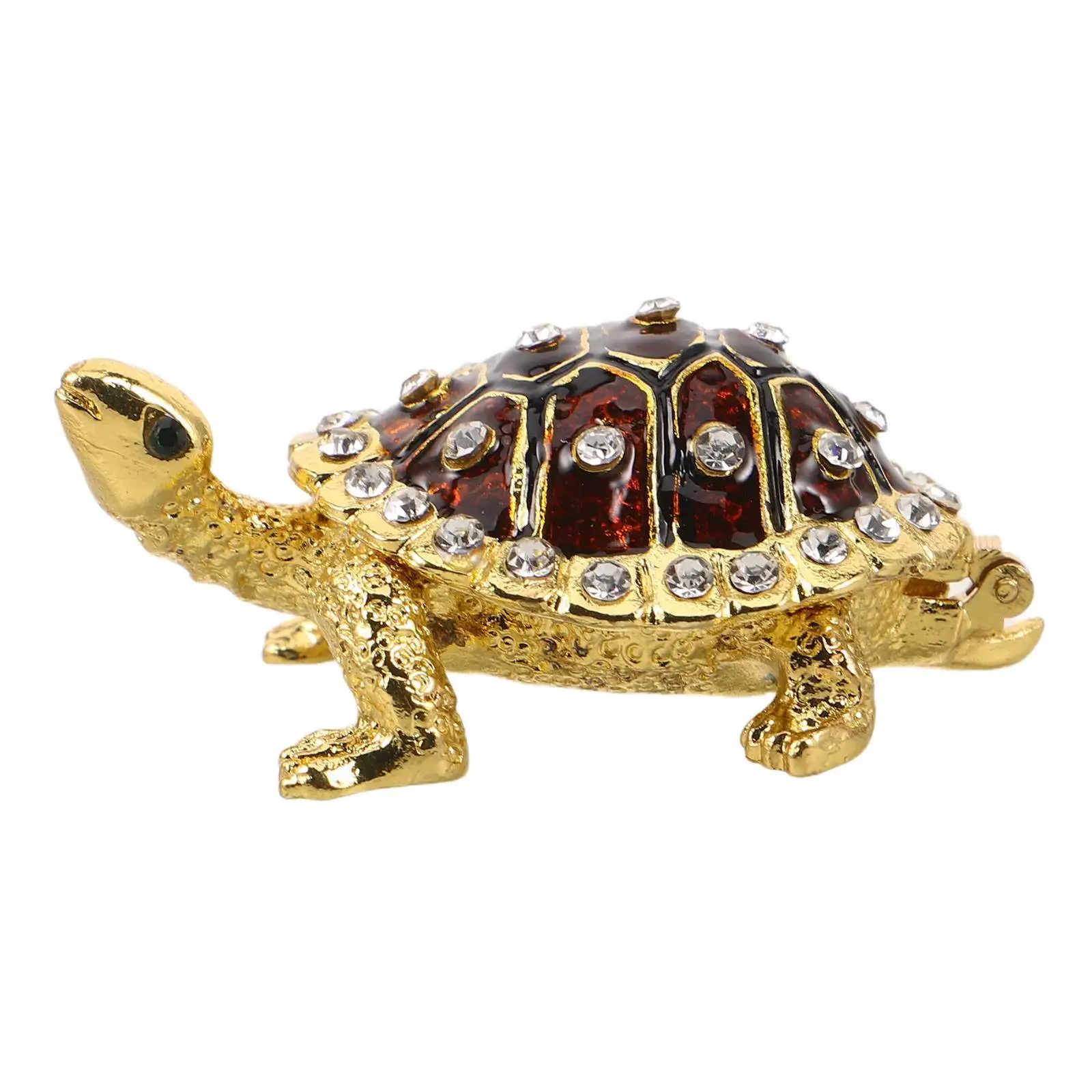 

Винтажная шкатулка для украшений в виде черепахи, декоративный органайзер из цинкового сплава, футляр для хранения мелочей в виде морского животного, подставка для колец и серег, свадебный подарок