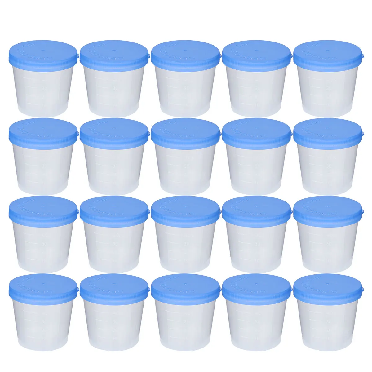 50 pz tazza di urina contenitore per campionamento accessori per test medici tazze per campioni usa e getta in plastica addensata attrezzature didattiche