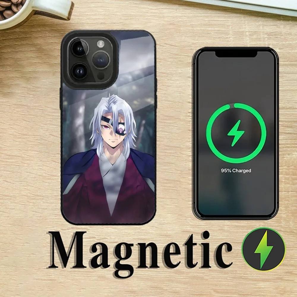 D-Demon S-Slayer Uzui Tengen Phone Case For iPhone 16,15,14,13,12,11,Plus,Pro,Max Mini Magsafe Magnetic Wireless Charging