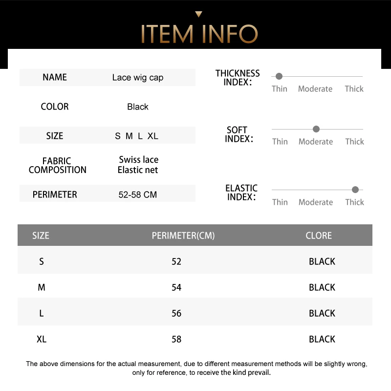 5pcs Wig Cap with Grip Band for Keeping Wigs in Place, More Full Cap-wide Transparent Lace for Lace Front Wigs #5