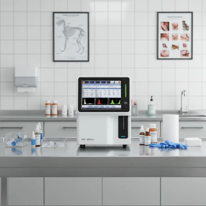 Portable CBC Blood Cell Counter Veterinary Equipment Auto Hematology Analyzer with Open Reagent System