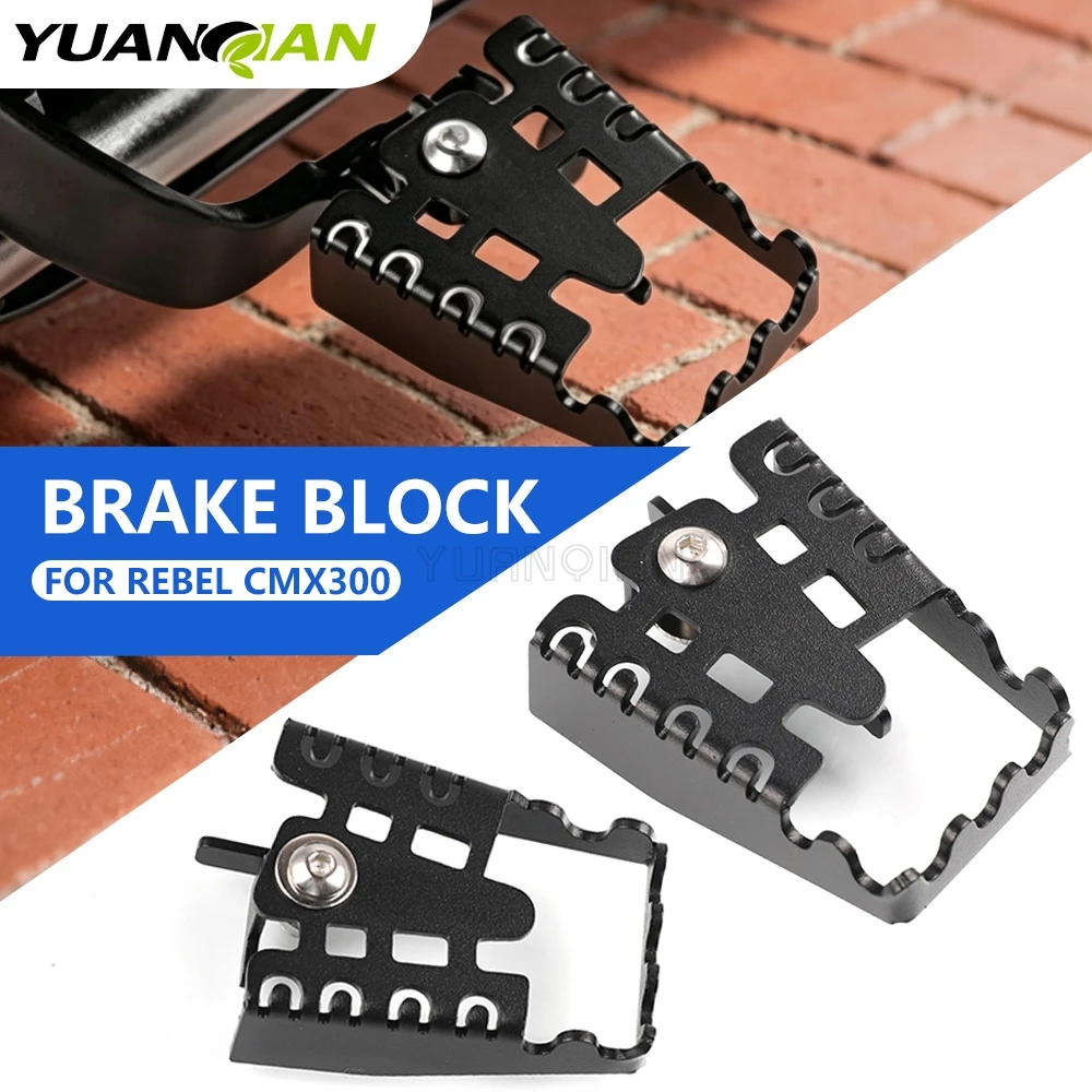 For Honda CMX Rebel 500 300 CMX300 CMX500 CL500 CL300 ABS Pedal Enlarge Extension Rear Brake Peg Pad Extender Foot Brake Levers