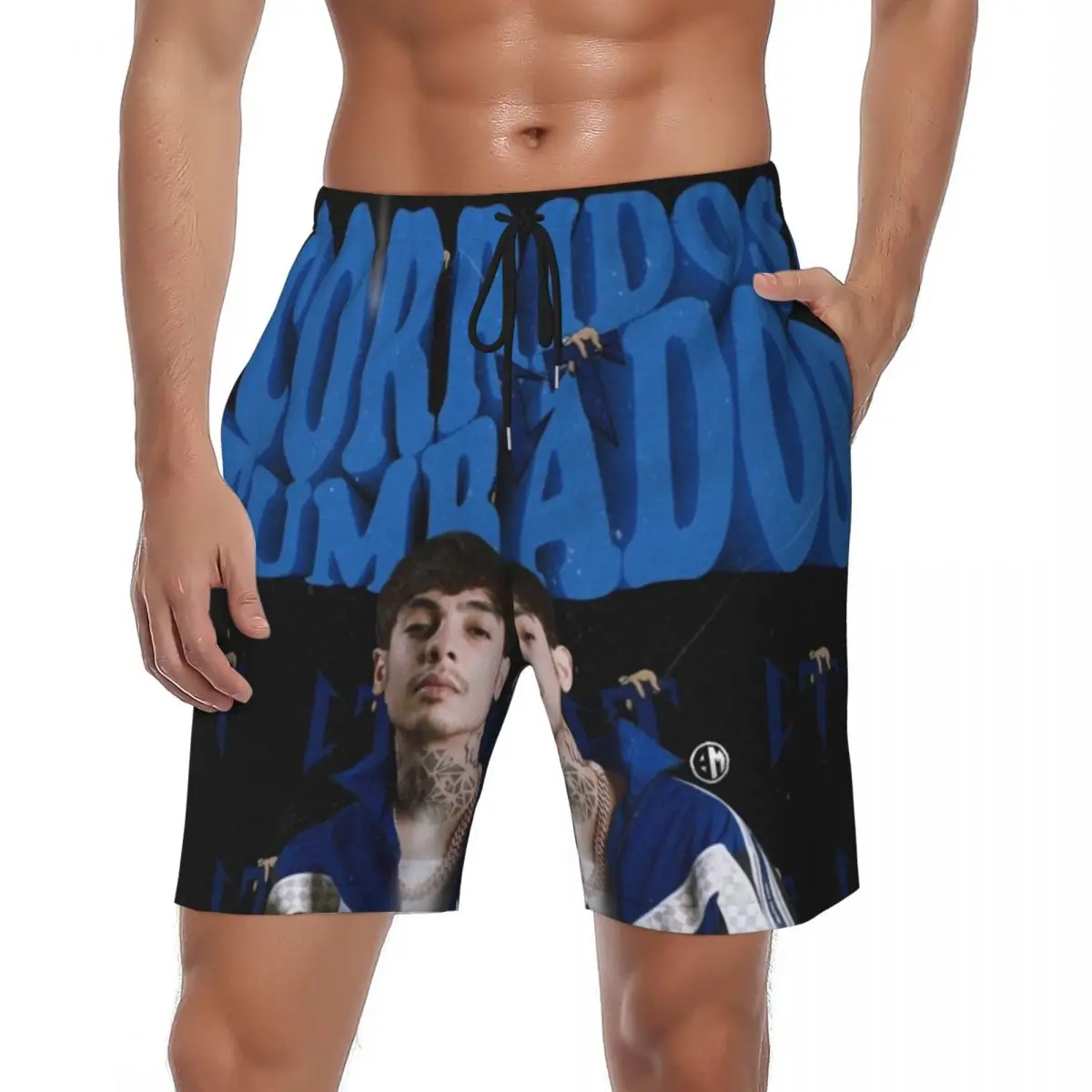 

Купальники N-Natanael Canos Board Shorts Летние музыкальные рэперские классические пляжные шорты Мужская спортивная одежда с графическим рисунком Удобные плавки