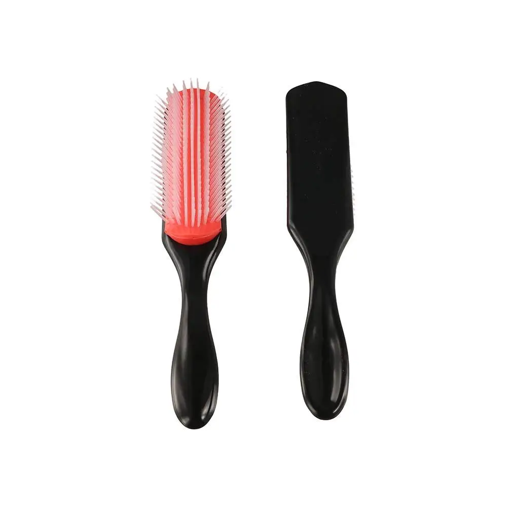 9-Rows Detangling Hair Brush Scalp Massager Anti-Static Straight Curly Wet Hair Comb Durable Hairdressing Hairbrush
