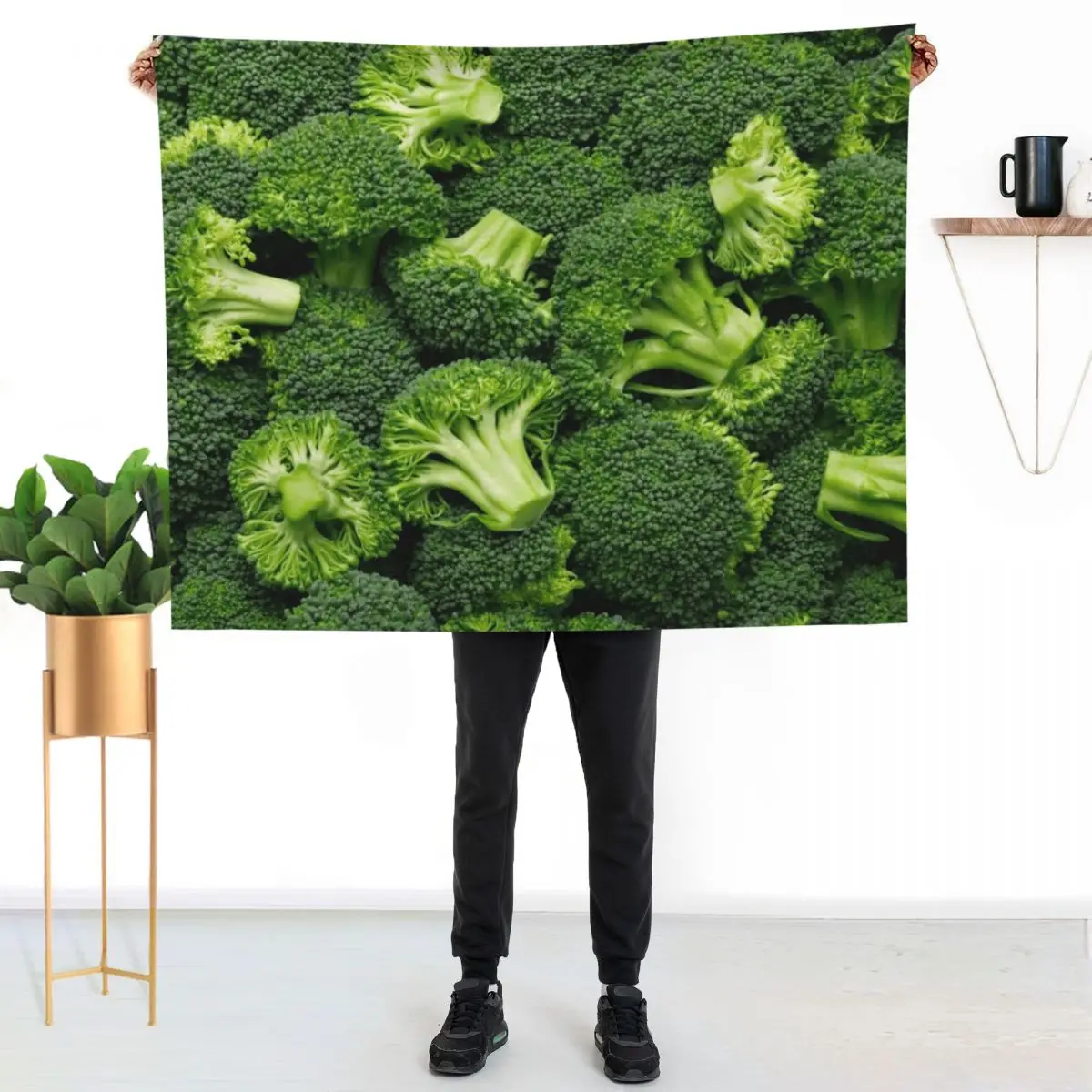 broccoli Throw Blanket funny gift Vintage Multi-Purpose Sofa Throw Soft Plaid Baby Blankets
