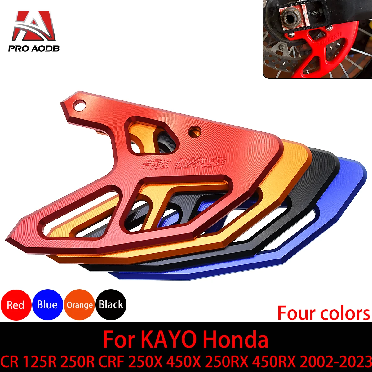 

Rear Brake Caliper Guard Protector For KAYO Honda CR 125R 250R CRF 250X 450X 250RX 250R 450R 2002-2023 450RX Motocross Model Etc