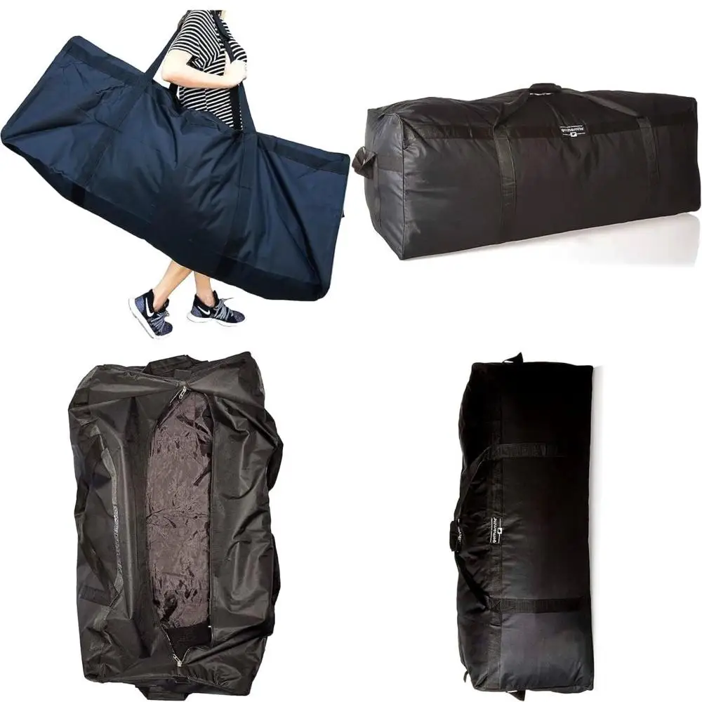 حقيبة دفل كبيرة جدًا شديدة التحمل - أمتعة تخزين قابلة للطي للمعدات الرياضية والتخييم والسفر #1