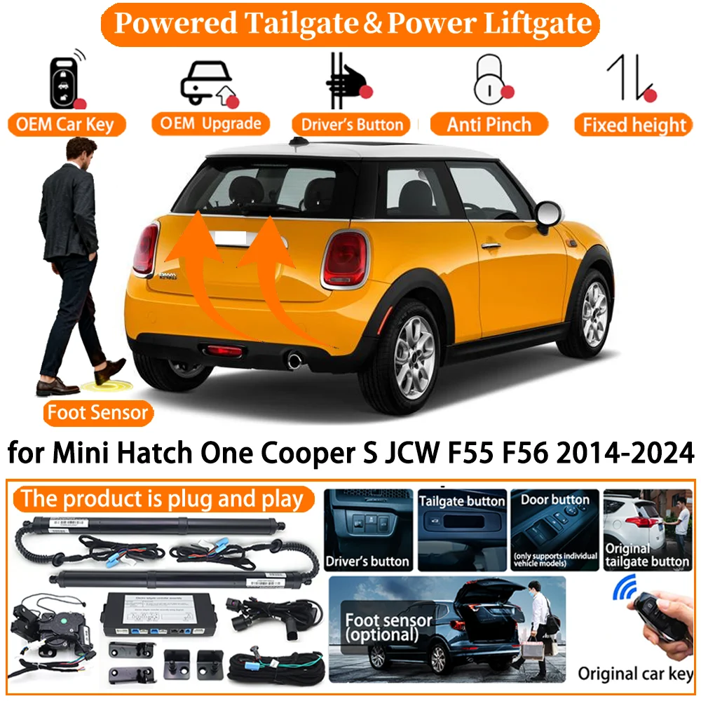 

Powered Tailgate system for Mini Hatch One Cooper S JCW F55 F56 2014-2024 Automatic Electric Power Tailgate Tail Gate Lift kit
