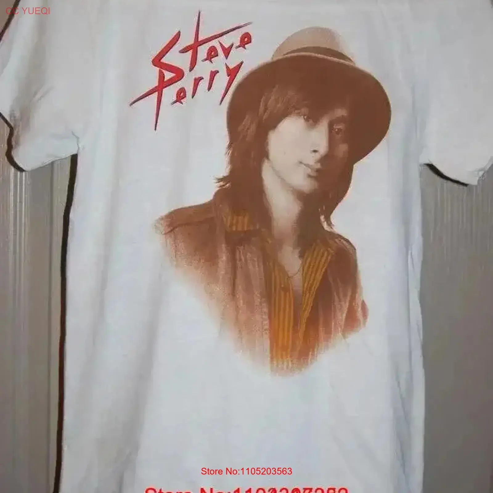 ستيف بيري الحفل الرجال تي شيرت أبيض جميع الأحجام S إلى 5Xl 25 خمر غسلها الرسم موضة للجنسين ملابس الشارع الشهير تنفس #1