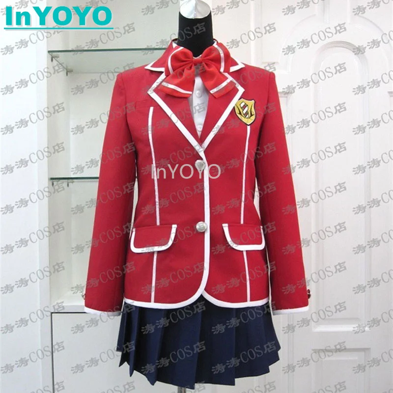 

InYOYO Yuzuriha Inori Cosplay Guilty Crown Costume School Women Uniform Role Play Halloween Party Outfit Clothing Custom Made