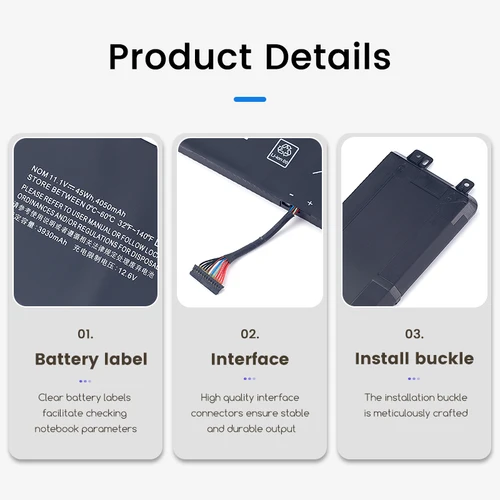 Imagen 2 del producto Batería portátil para Lenovo Legion, R720-15IKB, 15IKBA, 15IKBA, 15IKBN, Y520-15IKB, Y520-15IKBA, Y520-15IKBM, L14M3P24