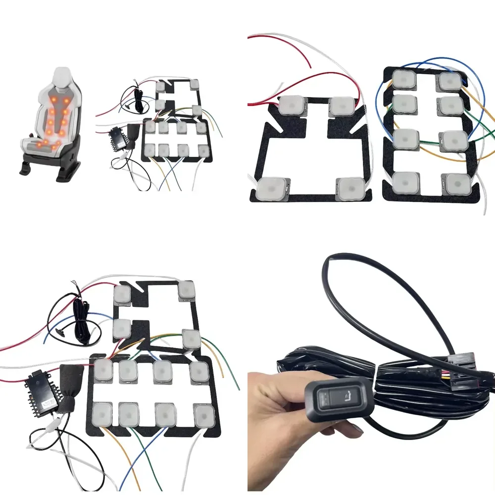 AP01 Universal 12-Point Pneumatic Massage System for Car Driver Seats for All Cars Comprehensive Back and Buttocks Massage