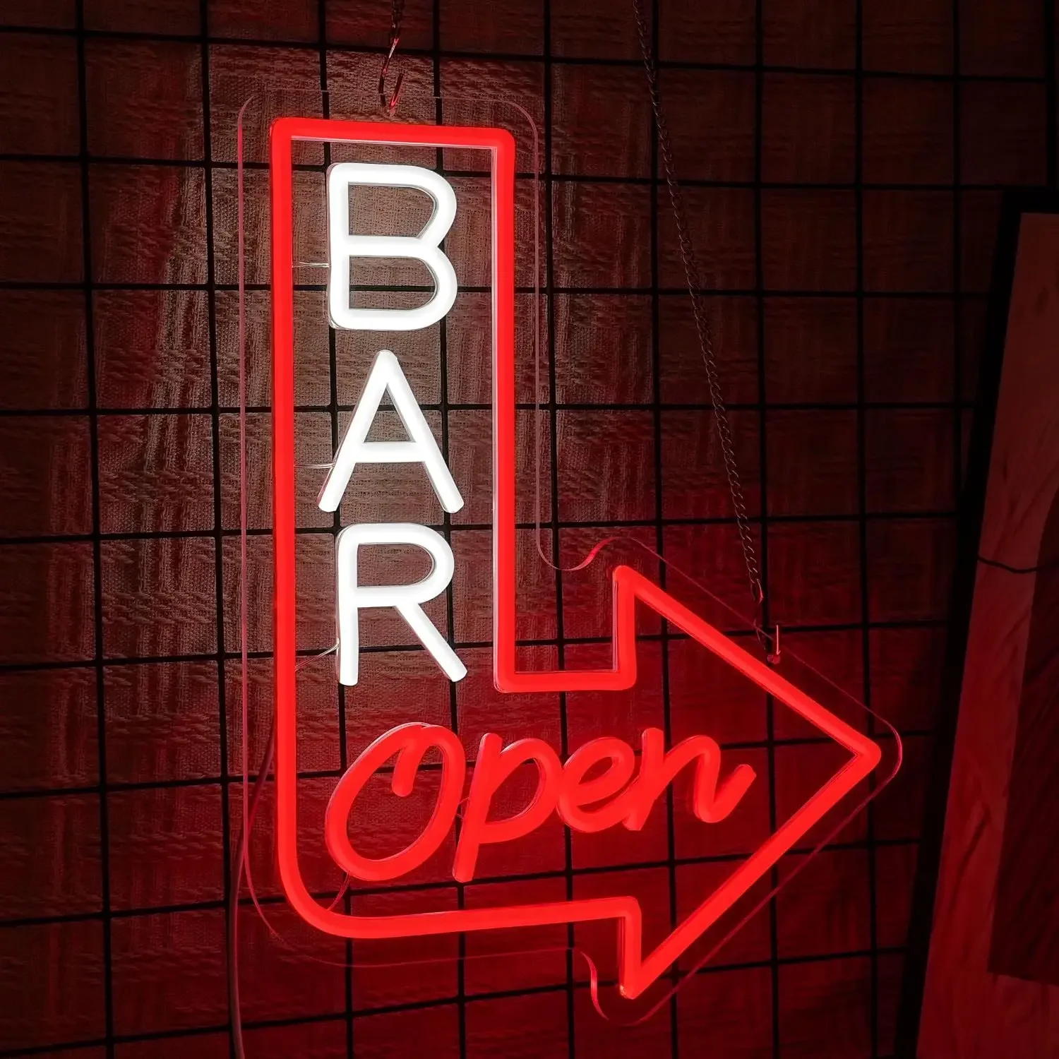 Bar Open Neon Sign USB Powered LED Neon Light Home Bar Pub Club Shop Restaurant Business Aesthetic Decor Night Light Gift - view 2